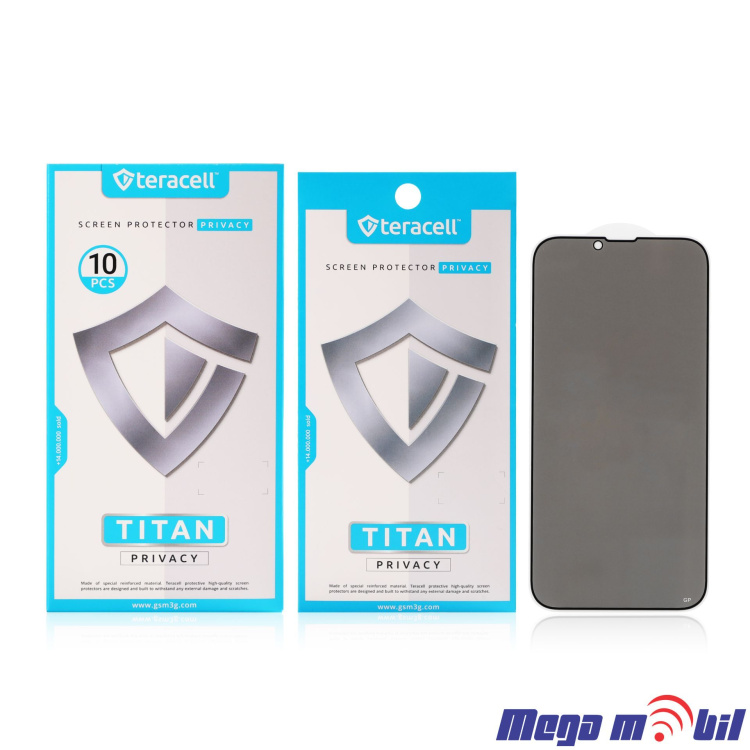 Tempered glass za iPhone 17 Pro Max TITAN Privacy